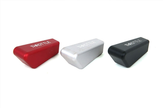 Rennline Billet-Aluminium Handgas-/Throttle-Reglerknopf – Porsche 911/912/930 (1972–1989) – 6061 Alu, eloxiert (Rot/Silber/Schwarz)