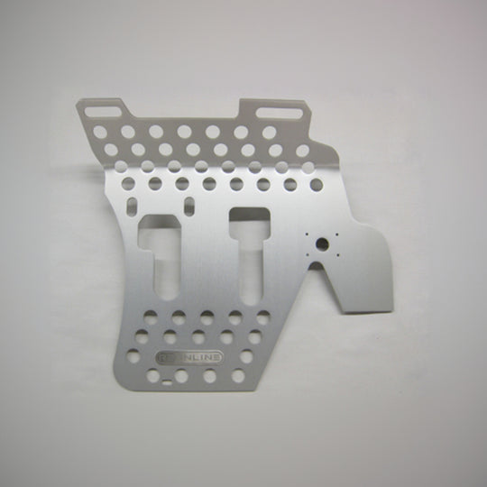 Rennline Aluminium-Fußbrett Fahrer – Porsche 911/912/930 Targa & Cabrio (74–89) – Solid/Perforated, Silber eloxiert oder Schwarz pulverbeschichtet