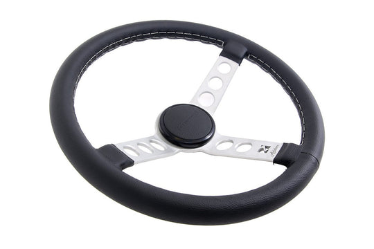 Rennline Retro Lenkrad 360 mm (60 mm Dish) – Leder oder Alcantara – Speichen/Hornring wählbar