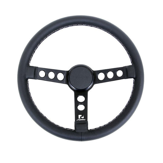 Rennline Retro Lenkrad 360 mm (60 mm Dish) – Leder oder Alcantara – Speichen/Hornring wählbar