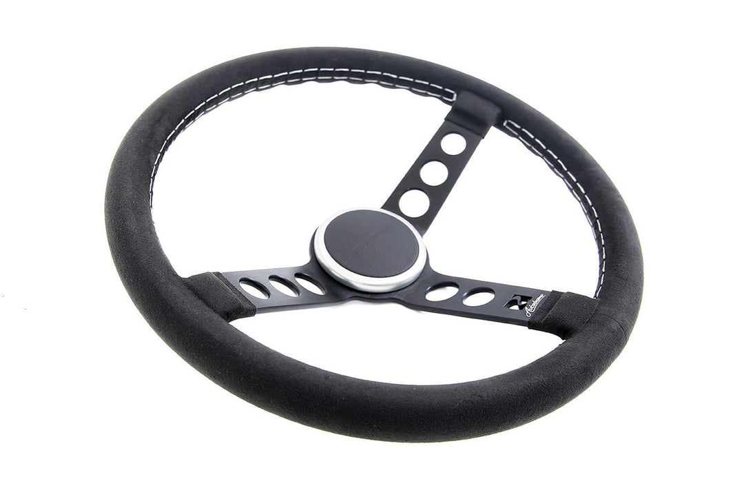 Rennline Retro Lenkrad 360 mm (60 mm Dish) – Leder oder Alcantara – Speichen/Hornring wählbar
