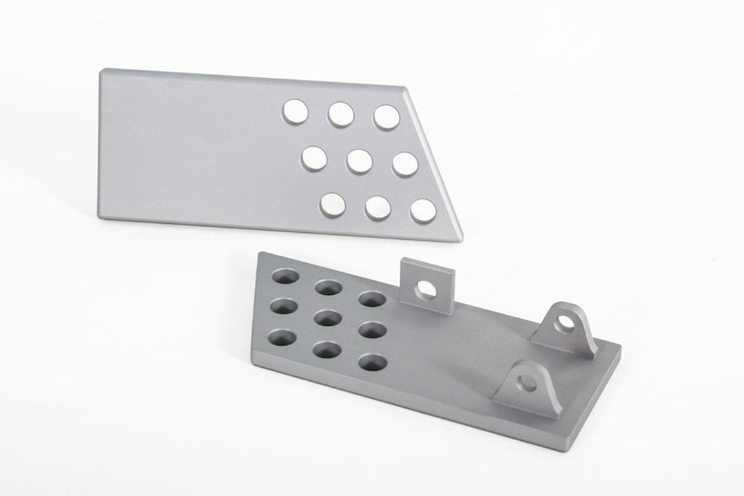 Rennline Aluminium Türinnengriffe (Set) – glatt oder perforiert – Porsche 911/912/930/964 (1974–1994) – Silber eloxiert oder Schwarz pulverbeschichtet