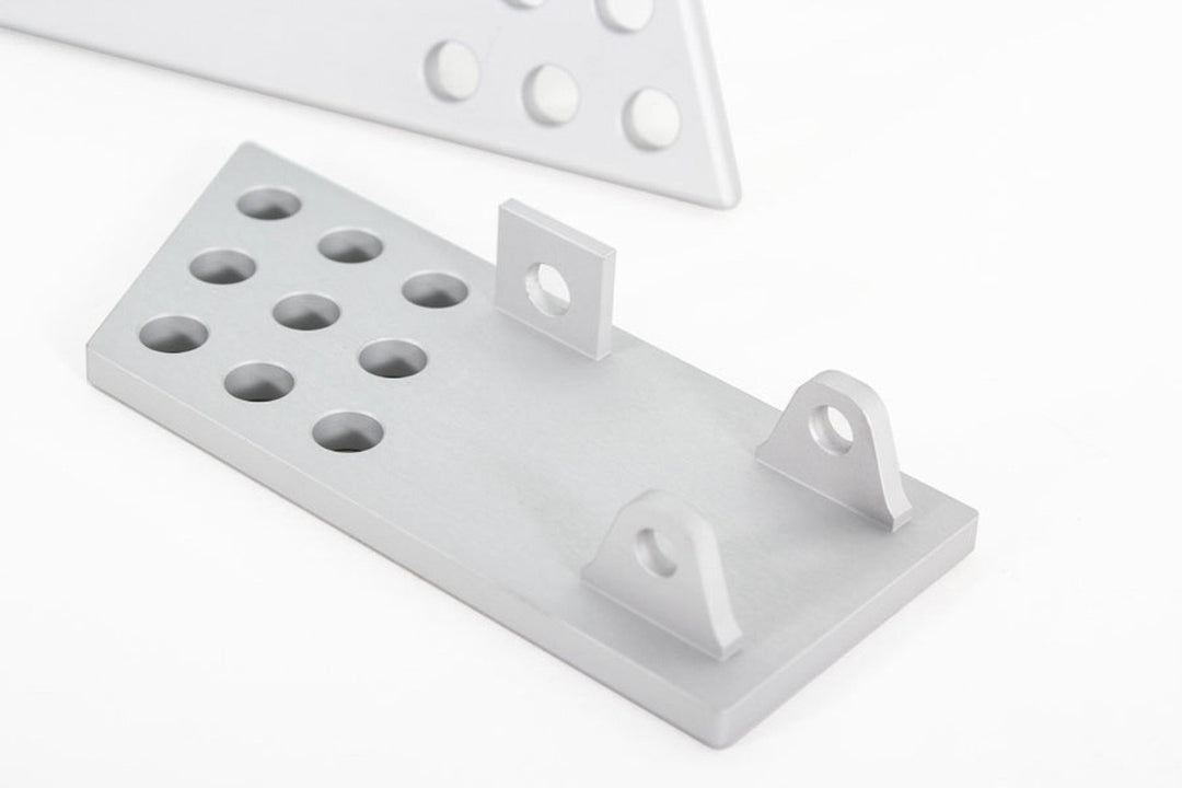 Rennline Aluminium Türinnengriffe (Set) – glatt oder perforiert – Porsche 911/912/930/964 (1974–1994) – Silber eloxiert oder Schwarz pulverbeschichtet