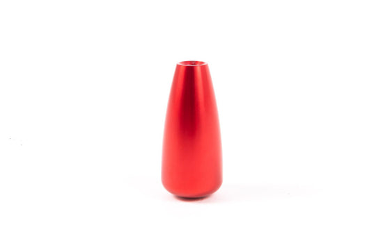 Rennline Billet-Aluminium Defroster-Knopf „Teardrop“ – Porsche 911/912/930 (1965–1989) – Rot/Silber/Schwarz eloxiert