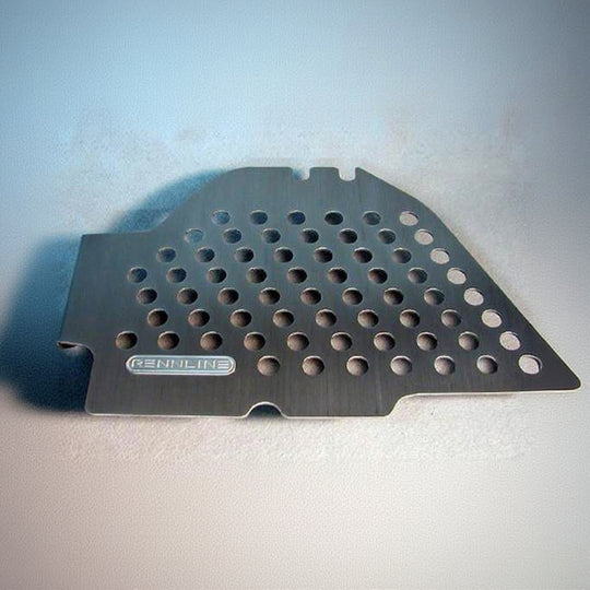 Rennline Aluminium-Fußbrett Beifahrerseite – Porsche 911/912 Coupé (1965–1968) – Solid/Perforiert, Schwarz oder Silber