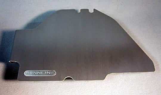 Rennline Aluminium-Fußbrett Beifahrerseite – Porsche 911/912 Coupé (1965–1968) – Solid/Perforiert, Schwarz oder Silber