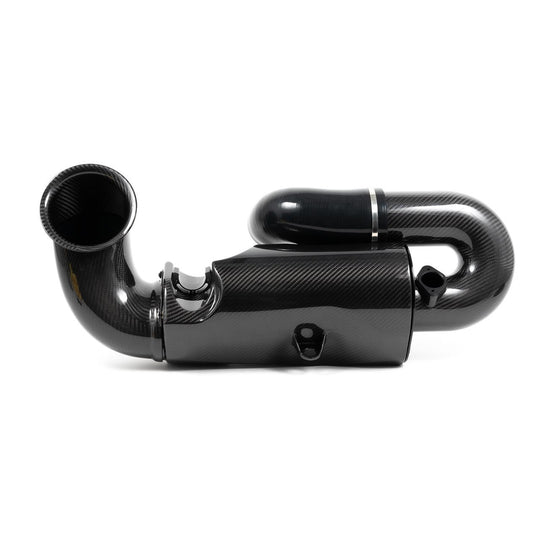 Rennline Carbon Ansaugsystem / Airbox (Carbon Fiber Intake) – Porsche 996 & 997.1 Carrera – OEM oder GT3 Drosselklappe – 16% mehr Luftdurchsatz