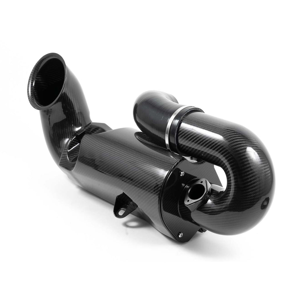 Rennline Carbon Ansaugsystem / Airbox (Carbon Fiber Intake) – Porsche 996 & 997.1 Carrera – OEM oder GT3 Drosselklappe – 16% mehr Luftdurchsatz