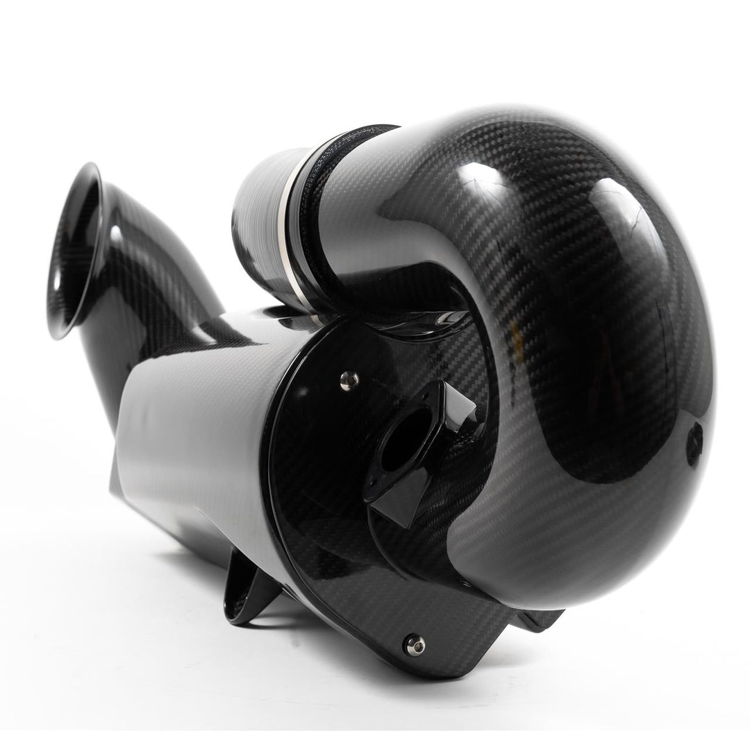 Rennline Carbon Ansaugsystem / Airbox (Carbon Fiber Intake) – Porsche 996 & 997.1 Carrera – OEM oder GT3 Drosselklappe – 16% mehr Luftdurchsatz