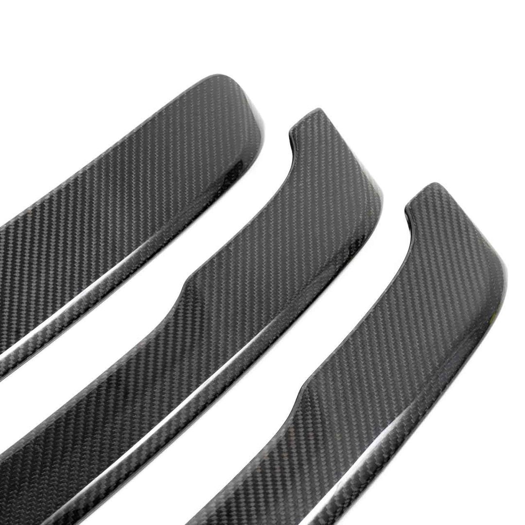 Rennline Carbon Heckdeckel-Lamellen – Porsche 991.1 Carrera – 3-teiliges Set – nicht für Turbo/GTS/GT-Modelle