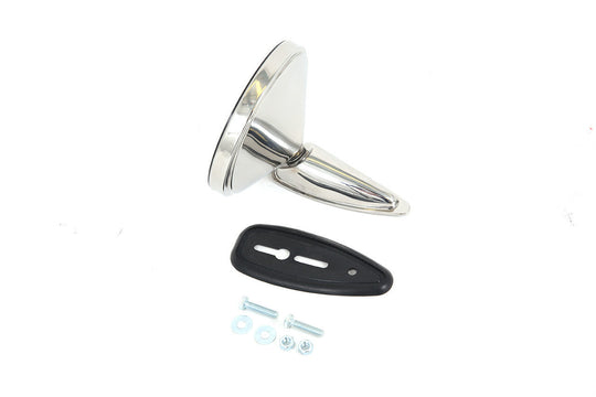 Rennline Classic Edelstahl-Außenspiegel mit Rahmen – Porsche 911/912 (Umbau bei 1974+ möglich) – Ø 5" (127 mm)