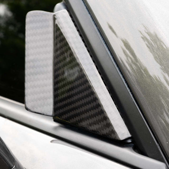 Rennline Carbon Windabweiser / Anti-Buffeting Wind Deflector – Porsche 991 / 992 / 981 / 718 – 3M-Klebemontage – Set