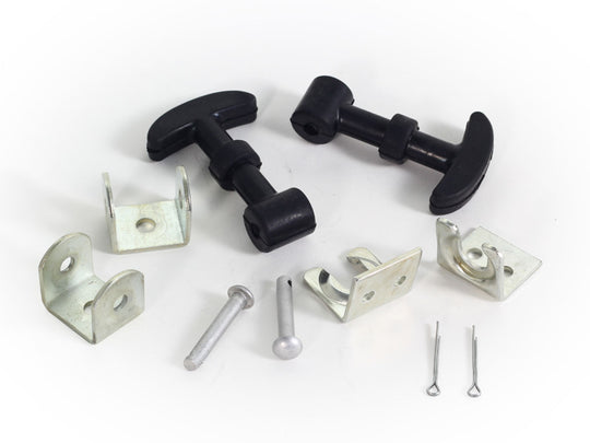 Rennline Rubber Bonnet/Boot Hooks – kleine Gummi-Hauben-/Deckelhalter (Set/2) im 911 RSR & 911 ST Stil – 3,5" x 1"