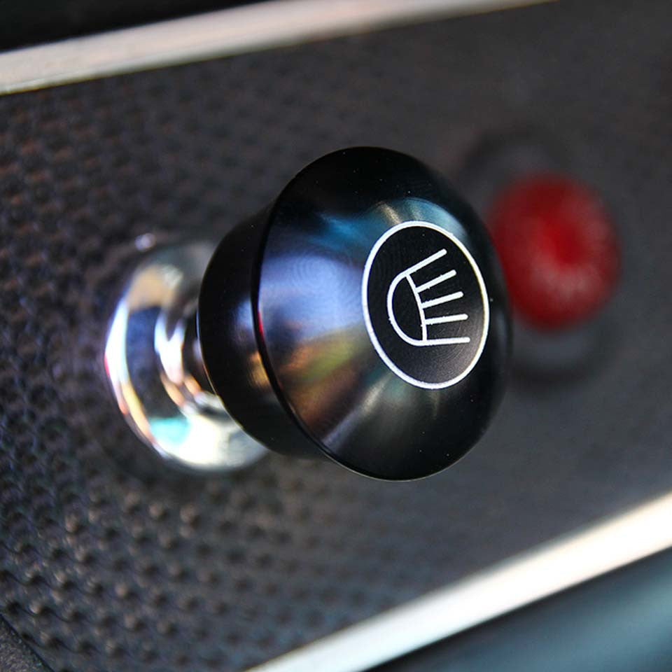 Rennline Billet Dash Knobs – Armaturenbrett-Knöpfe (Auswahl) – schwarz eloxiert & graviert – Porsche 911/912/914 (1965–1989)