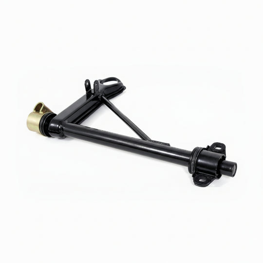 Rennline Querlenker-Kit vorn – komplett neu, mit OEM-Buchsen & vormontiertem Traggelenk (Paar) (S31) – Porsche 911/912/930 (1968–1989) – Auswahl Baujahr & Traggelenk (Stock/Decambered)