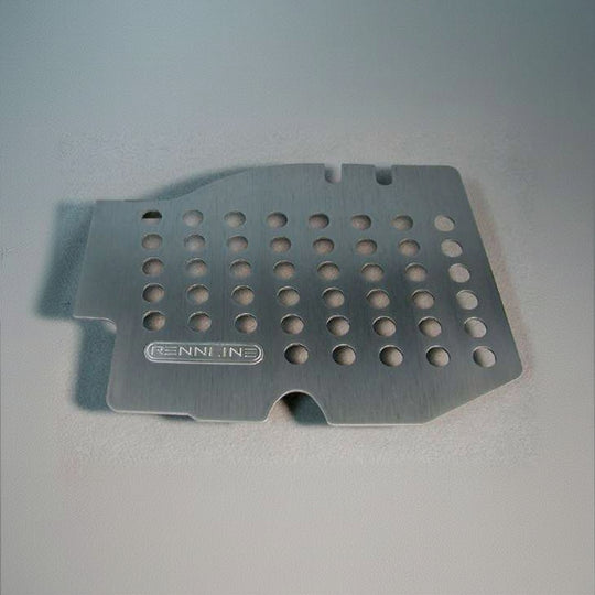 Rennline Aluminium-Fußbrett Beifahrer – Porsche 911/930 & 912 Targa/Cabrio (69–89) – Solid/Perforated, Silber eloxiert oder Schwarz pulverbeschichtet