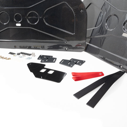 Rennline Carbon RS Türverkleidungen – Door Panel Conversion (Vollcarbon, X-Prägung, inkl. Hardware) – Porsche 911/964 (1974–1994)