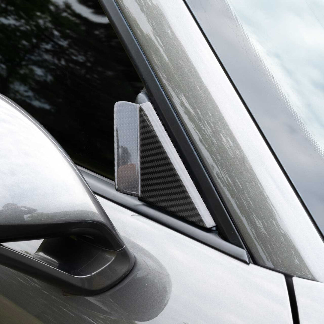 Rennline Carbon Windabweiser / Anti-Buffeting Wind Deflector – Porsche 991 / 992 / 981 / 718 – 3M-Klebemontage – Set