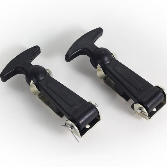 Rennline Rubber Bonnet/Boot Hooks – große Gummi-Hauben-/Deckelhalter (Set/2) im 911 RSR & 911 ST Stil – 5" x 1,5"