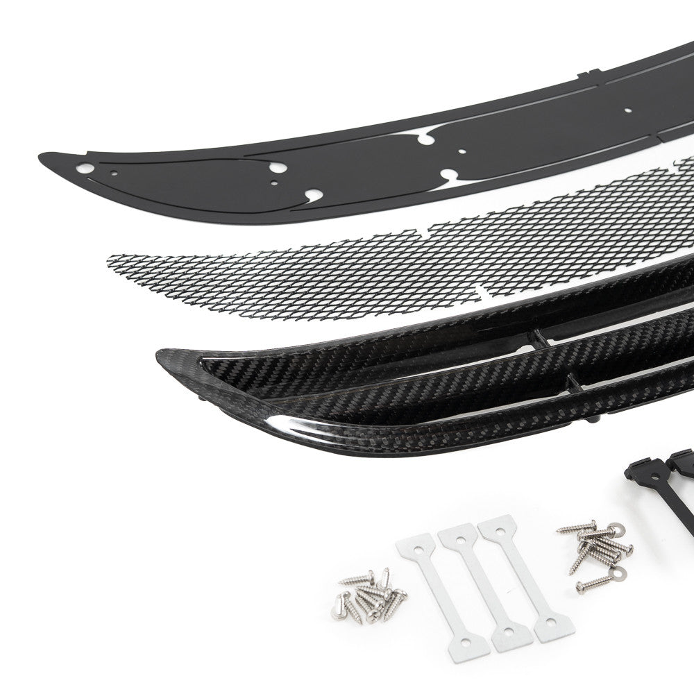 Rennline GT3 Smile Vent Kit – Schneideschablone & Montagekit für 997 GT3 Oberlüftung – Porsche 997/987 – optional Vent & Mesh-Grill