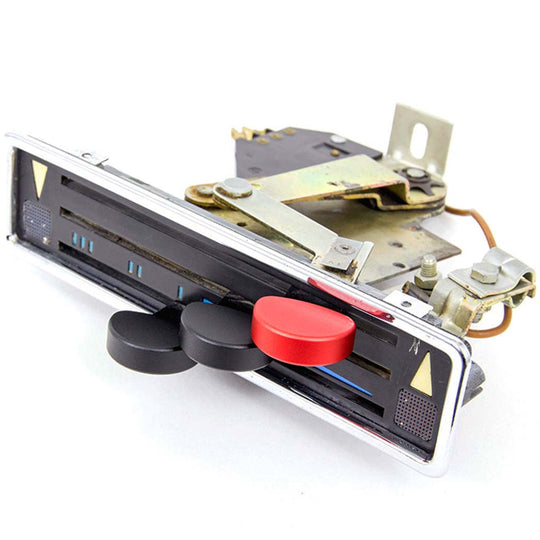 Rennline Billet-Aluminium Heizungsregler-Knopf – Porsche 911/912/930 (1969–1989) & 914 (1969–1976) – eloxiert (Schwarz/Rot/Silber)