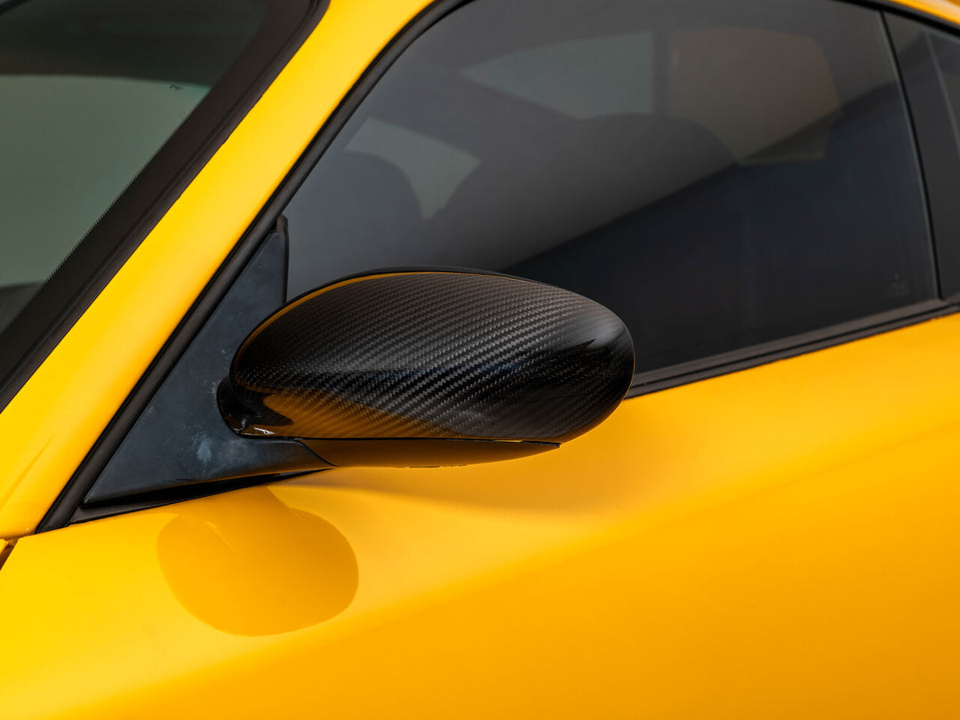 Rennline Carbon Außenspiegelkappen (Mirror Shells) – Porsche 996 / 986 Boxster (1997–2005) – OEM-Passform