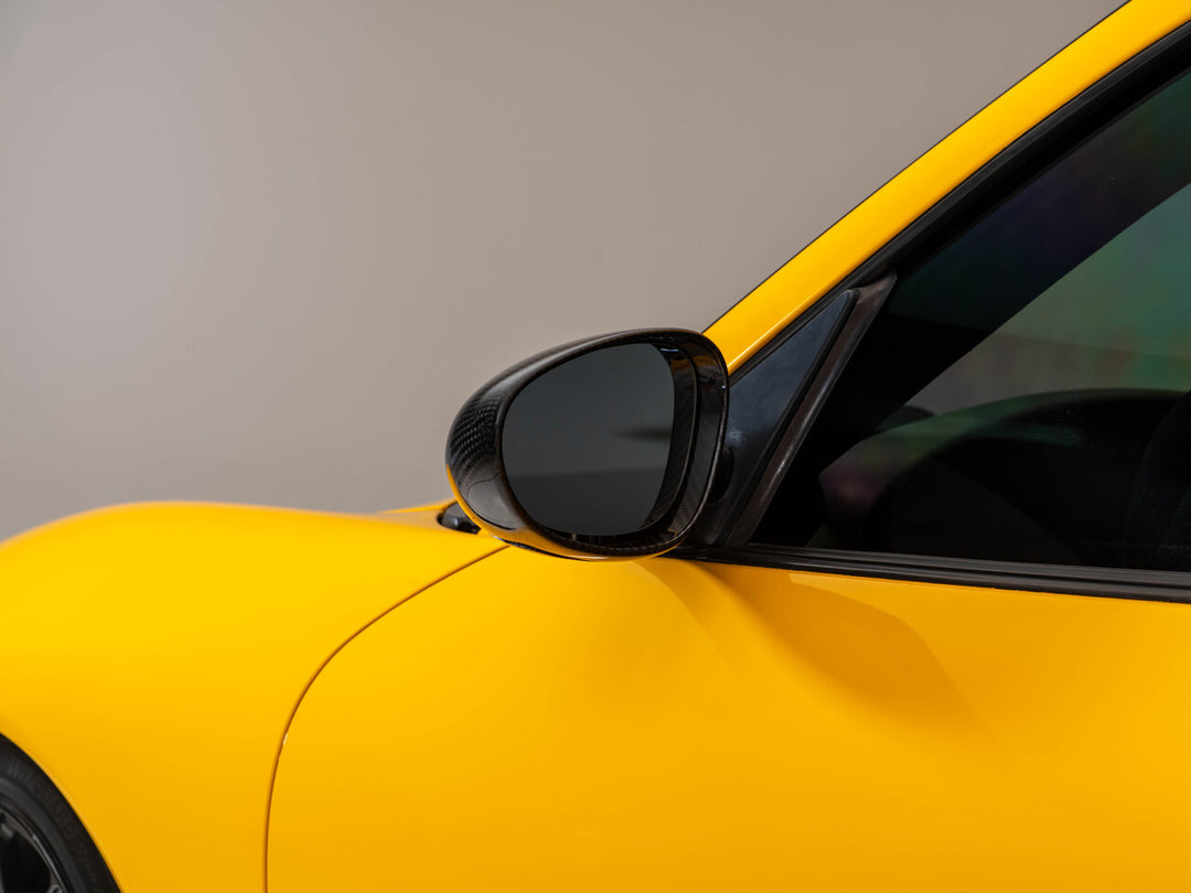 Rennline Carbon Außenspiegelkappen (Mirror Shells) – Porsche 996 / 986 Boxster (1997–2005) – OEM-Passform