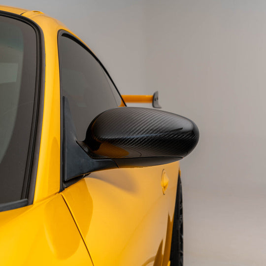Rennline Carbon Außenspiegelkappen (Mirror Shells) – Porsche 996 / 986 Boxster (1997–2005) – OEM-Passform