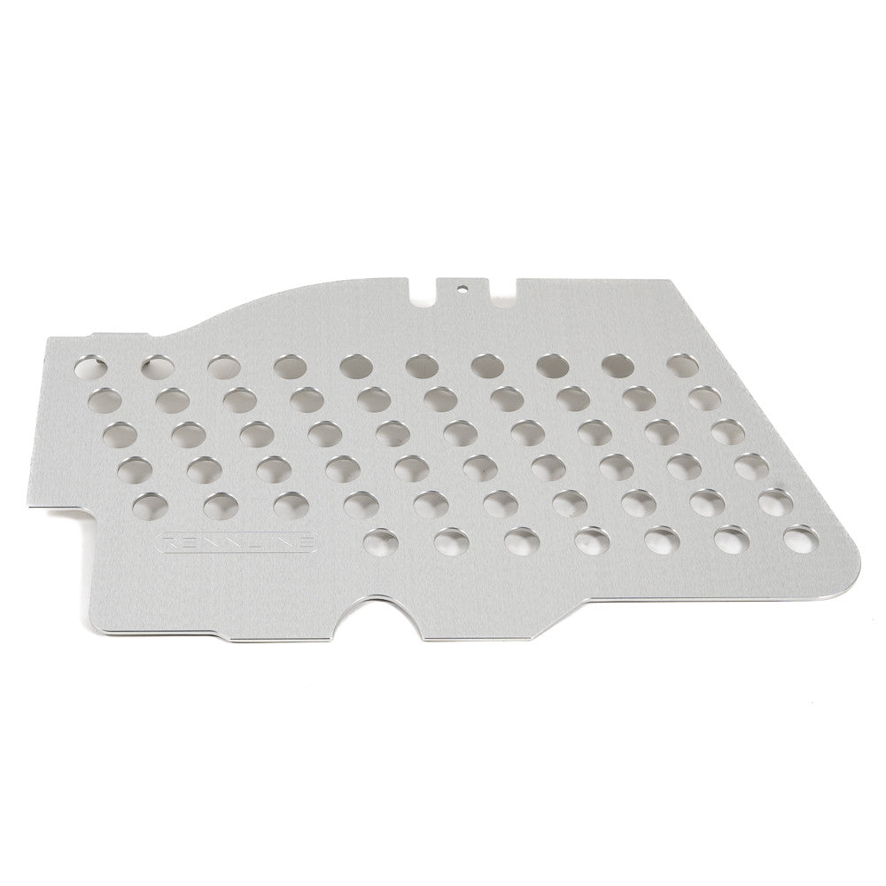 Rennline Aluminium-Fußbrett Beifahrerseite – Porsche 911/912/930 Coupé (1969–1989) – Solid/Perforated, Silber eloxiert oder Schwarz pulverbeschichtet