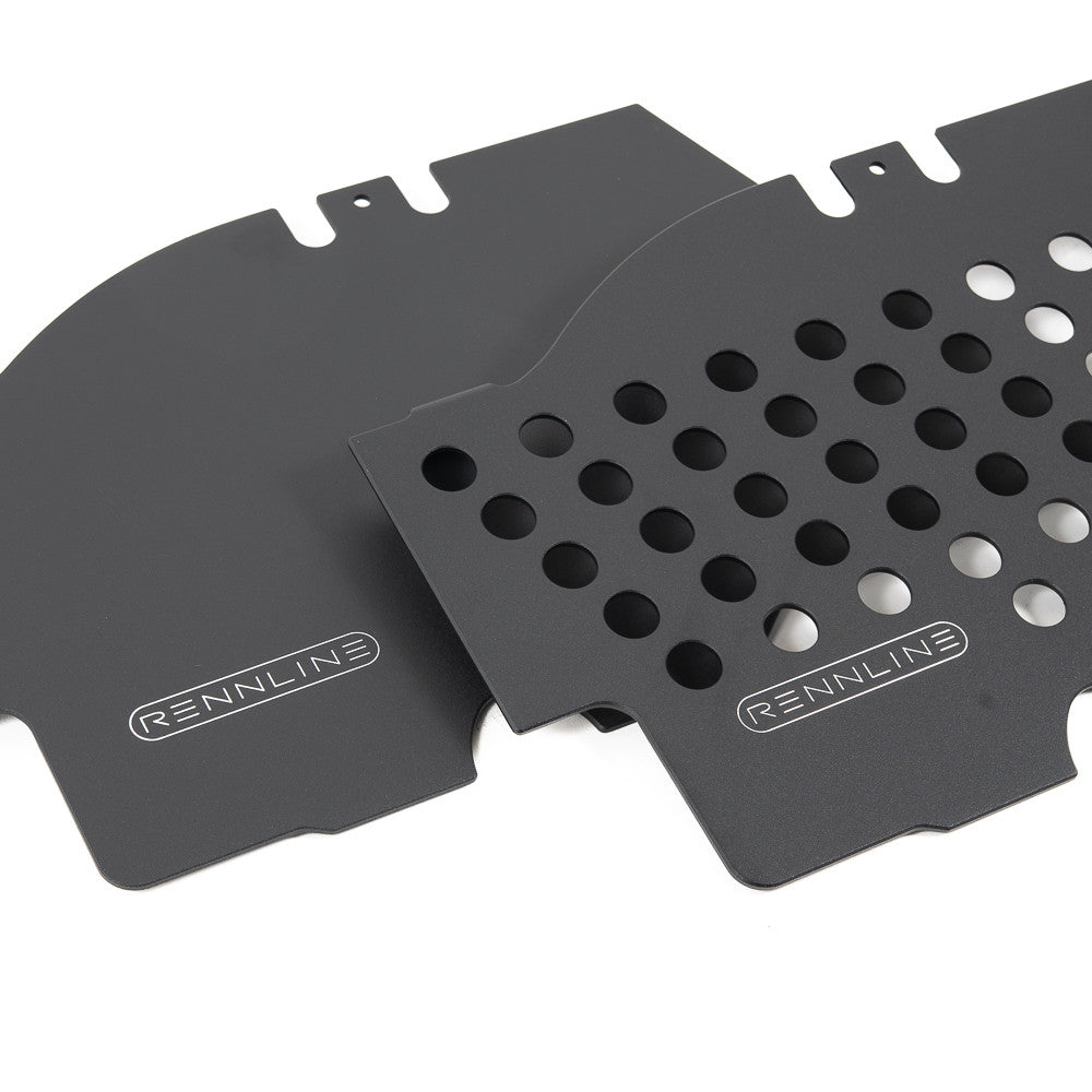 Rennline Aluminium-Fußbrett Beifahrerseite – Porsche 911/912/930 Coupé (1969–1989) – Solid/Perforated, Silber eloxiert oder Schwarz pulverbeschichtet