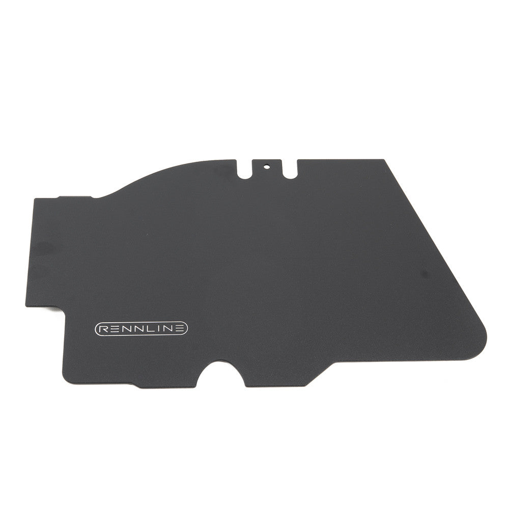 Rennline Aluminium-Fußbrett Beifahrerseite – Porsche 911/912/930 Coupé (1969–1989) – Solid/Perforated, Silber eloxiert oder Schwarz pulverbeschichtet