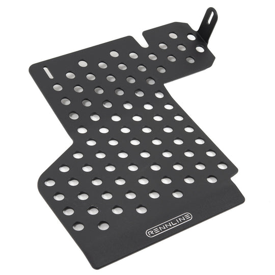 Rennline Aluminium-Floorboard Fahrerseite (perforiert) – Porsche 996/997 & Boxster/Cayman 986/987 – schwarz oder silber