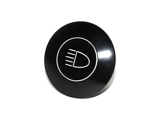 Rennline Billet Dash Knobs – Armaturenbrett-Knöpfe (Auswahl) – schwarz eloxiert & graviert – Porsche 911/912/914 (1965–1989)