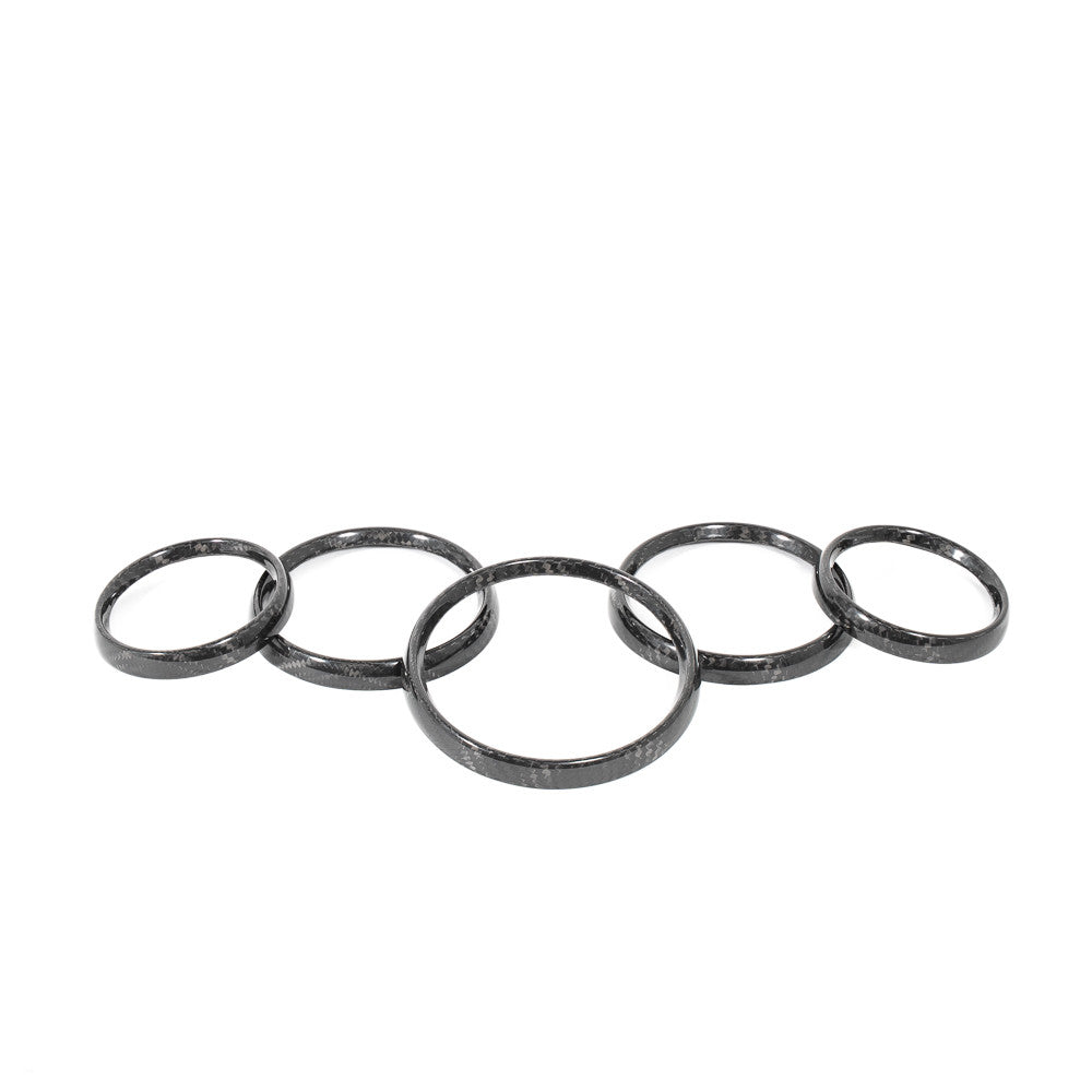 Rennline Instrumentenringe / Gauge Bezels – CNC-gefräst aus Billet-Aluminium oder handgelegter Carbonfaser – Porsche 911/912/930/964/993 (1965–1998)