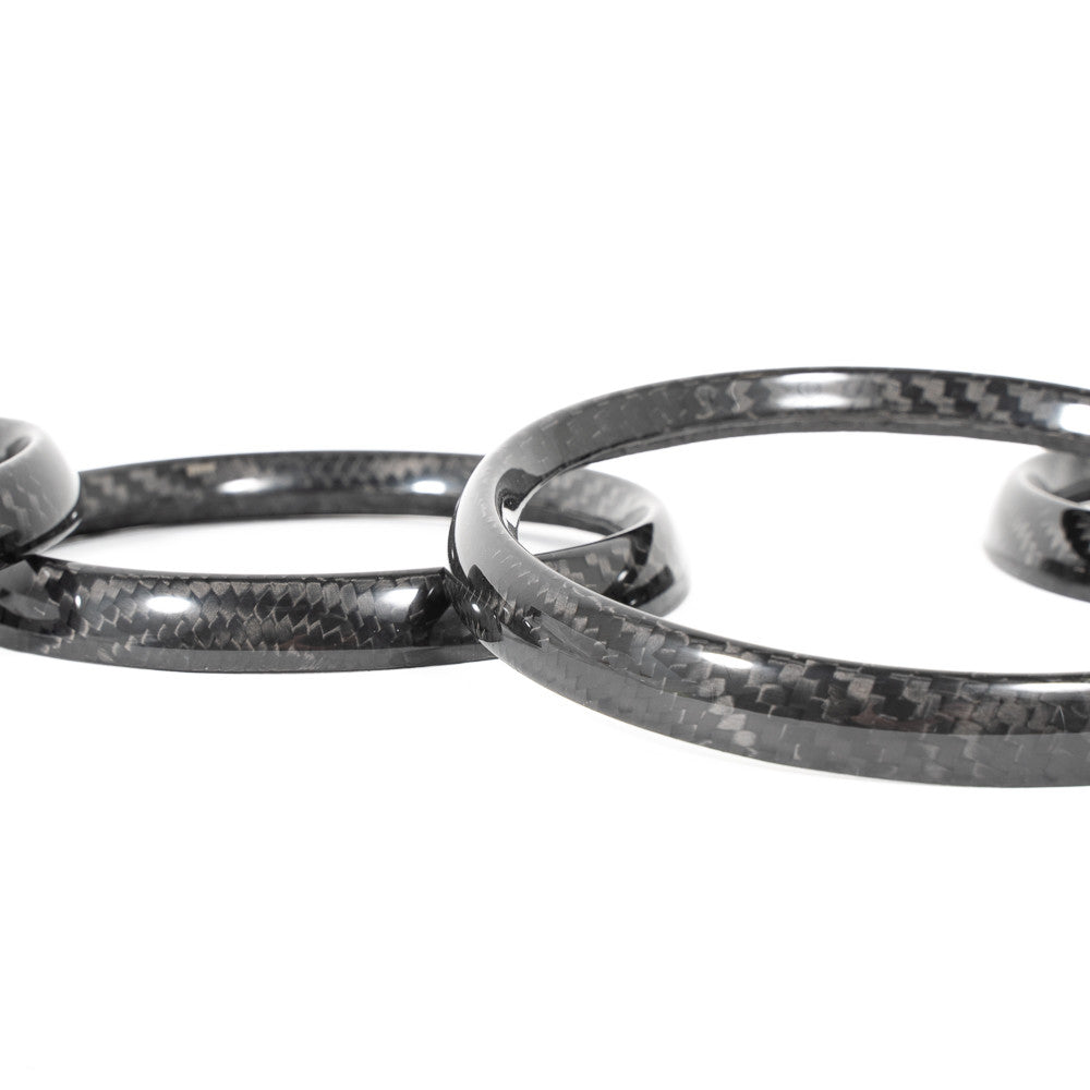 Rennline Instrumentenringe / Gauge Bezels – CNC-gefräst aus Billet-Aluminium oder handgelegter Carbonfaser – Porsche 911/912/930/964/993 (1965–1998)