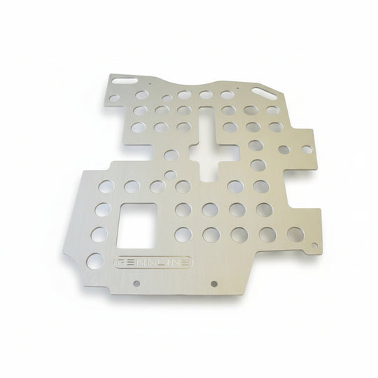 Rennline Aluminium-Floorboard Fahrerfußraum links – Porsche 964/993 (1989–1998) – Schaltgetriebe oder Tiptronic (Auswahl)