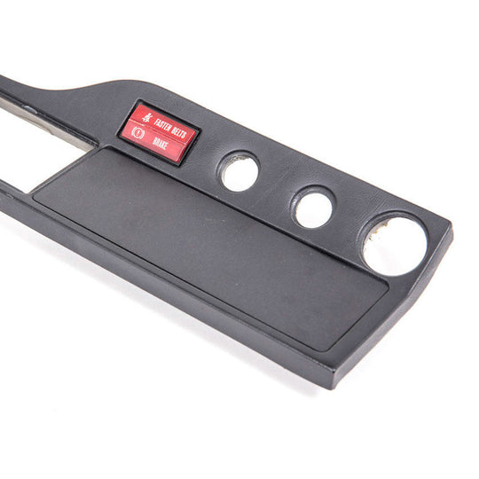 Rennline Radio-Delete / Radio-Block-Off Platte – Porsche 911/912/930 (1974–1985.5) – OEM-Look, schwarz pulverbeschichtet