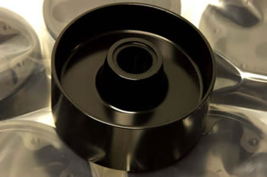 Rothsport Lenkradnaben-Adapter für Quick-Release (Auswahl 1965–1973 / 1974–1989) – CNC 6061 Aluminium, Schwarz glänzend eloxiert