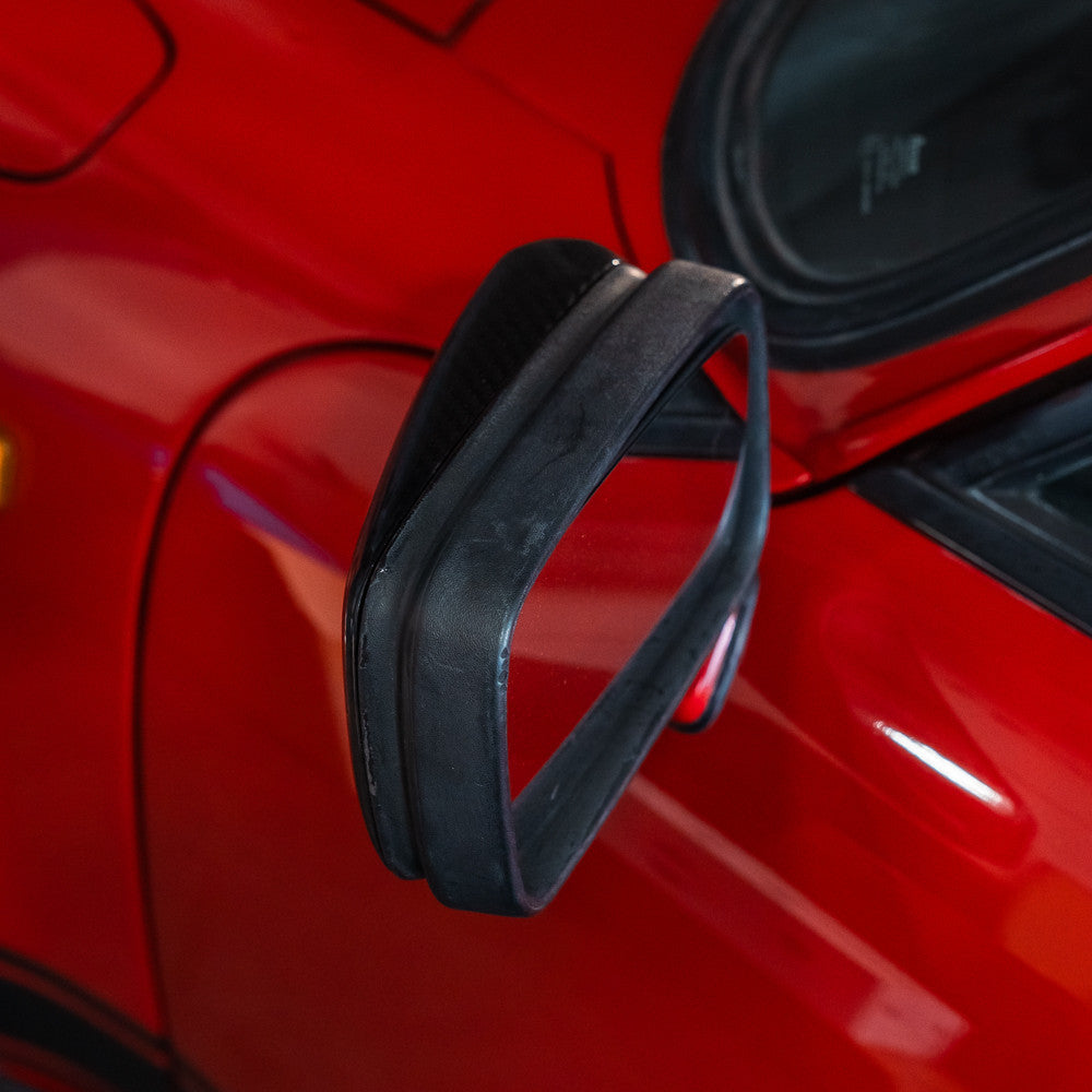 Rennline Carbon-Spiegelgehäuse „Flag Mirrors“ aus Carbonfaser (Satz links/rechts) – Porsche 911 G-Modell (1974–1989) – Plug & Play