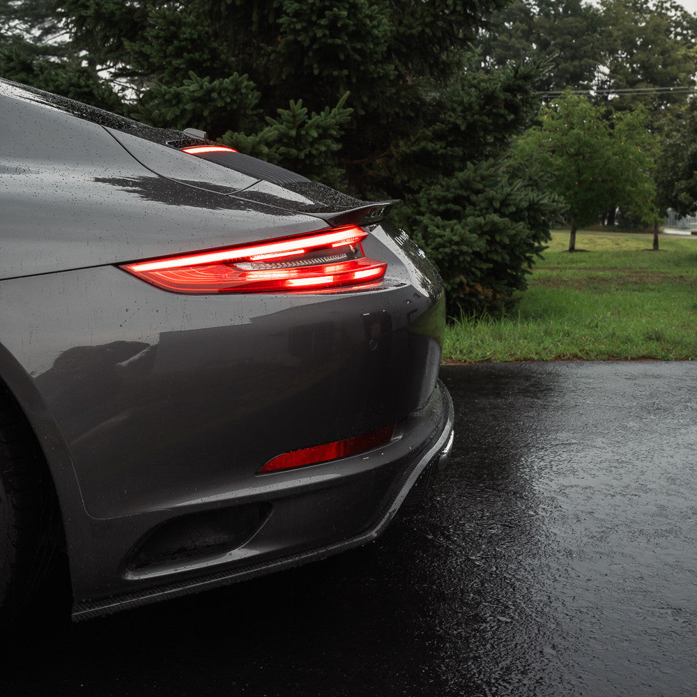 Rennline Carbon Mini Heckspoiler / Kicker Spoiler – Porsche 911 991.2 – Hochglanz Carbon