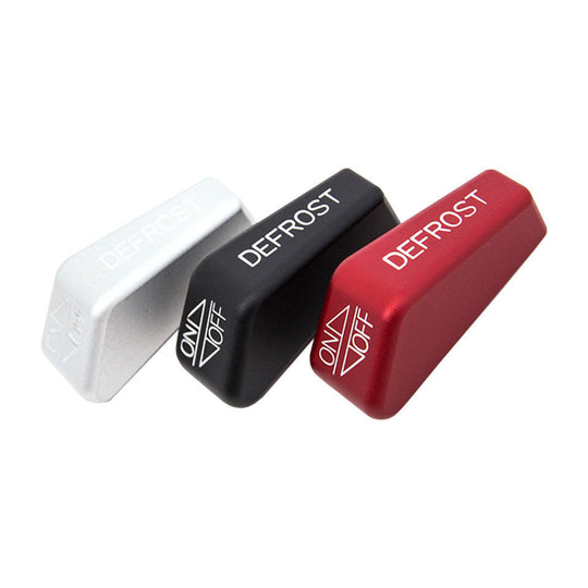 Rennline Billet-Aluminium Heizungsregler-Knopf – Porsche 911/912/930 (1972–1989) – rot/silber/schwarz eloxiert