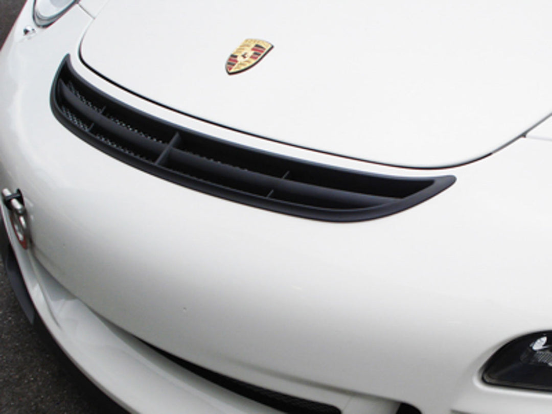 Rennline GT3 Smile Vent Kit – Schneideschablone & Montagekit für 997 GT3 Oberlüftung – Porsche 997/987 – optional Vent & Mesh-Grill