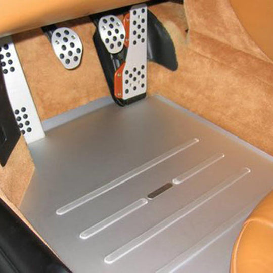 Rennline Track Mat Fahrerseite (LHD) – Porsche 996/986/997/987 – Aluminium – Schwarz oder Silber