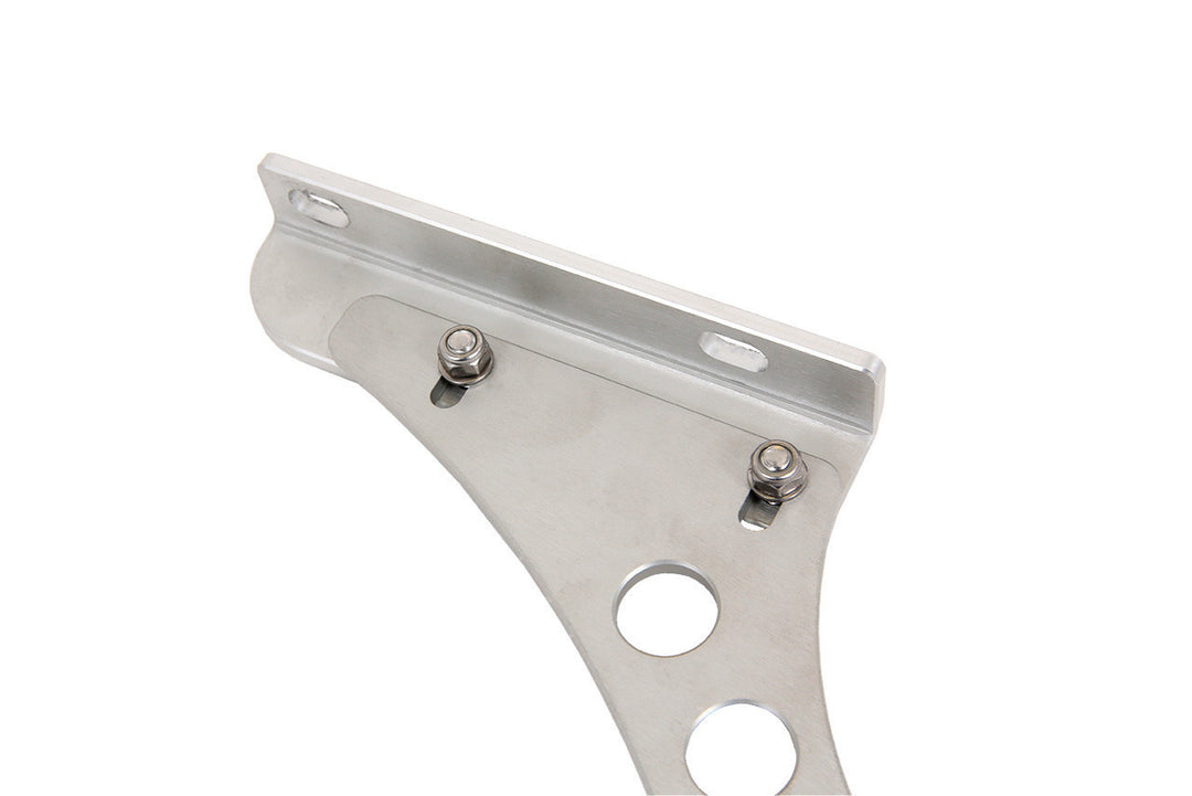 Rennline verstellbare Heckdeckel-Scharniere – Porsche 911/912/930 mit 65–89 Deckel (1965–1989) – 2-teiliges Billet-Aluminium, klar eloxiert (Satz)