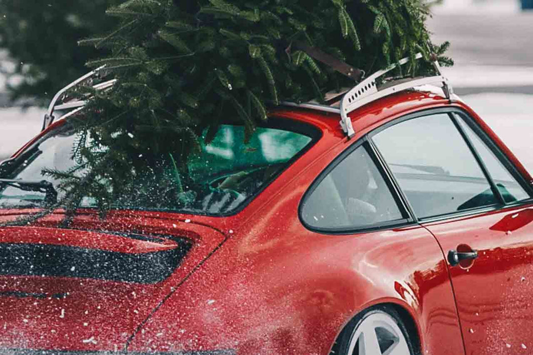 Rennline Vintage Dachträger (CNC) für Porsche 911/912/930/964/993 (1965–1998) – 6061 Aluminium & Eichenholz-Lamellen – Clear Anodized oder Schwarz