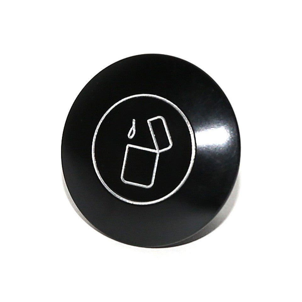 Rennline Billet Dash Knobs – Armaturenbrett-Knöpfe (Auswahl) – schwarz eloxiert & graviert – Porsche 911/912/914 (1965–1989)