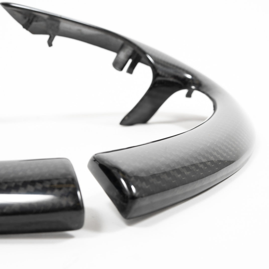 Rennline Carbon Tür-Zuziehgriffe / Door Pull Handle Set (Paar) – Porsche 996 – ersetzt OEM Türgriffverkleidung – Hochglanz