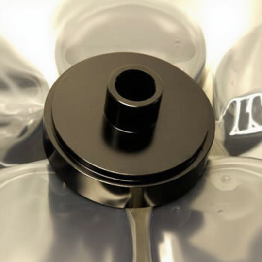 Rothsport Lenkradnaben-Adapter für Quick-Release (Auswahl 1965–1973 / 1974–1989) – CNC 6061 Aluminium, Schwarz glänzend eloxiert