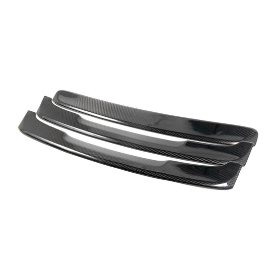Rennline Carbon Heckdeckel-Lamellen – Porsche 991.1 Carrera – 3-teiliges Set – nicht für Turbo/GTS/GT-Modelle