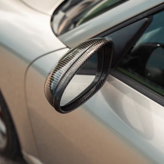 Rennline Carbon Außenspiegelkappen (Mirror Shell Set) – Porsche 997 / 987 – Variante 997.1/987.1 oder 997.2/987.2 – OEM-Fit – Austausch mit Serien-Hardware